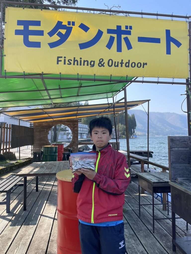 木崎湖ワカサギ釣果情報　5/2