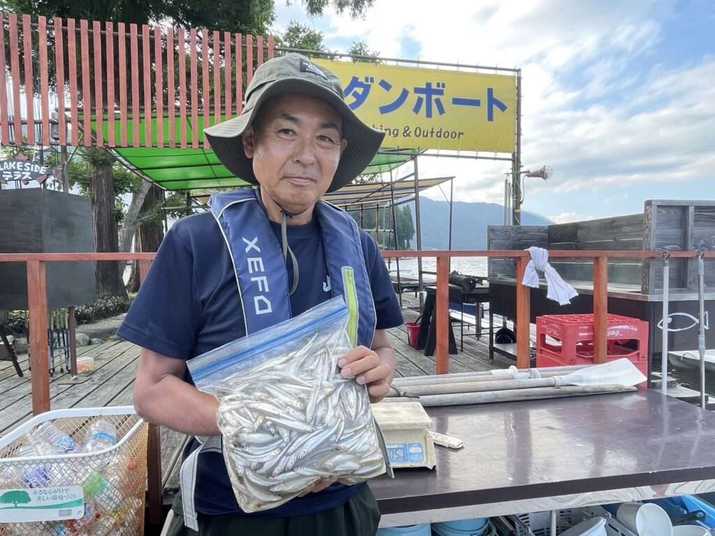 木崎湖ワカサギ釣果情報　7/15