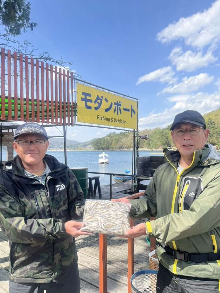 木崎湖ワカサギ釣果情報 4/28