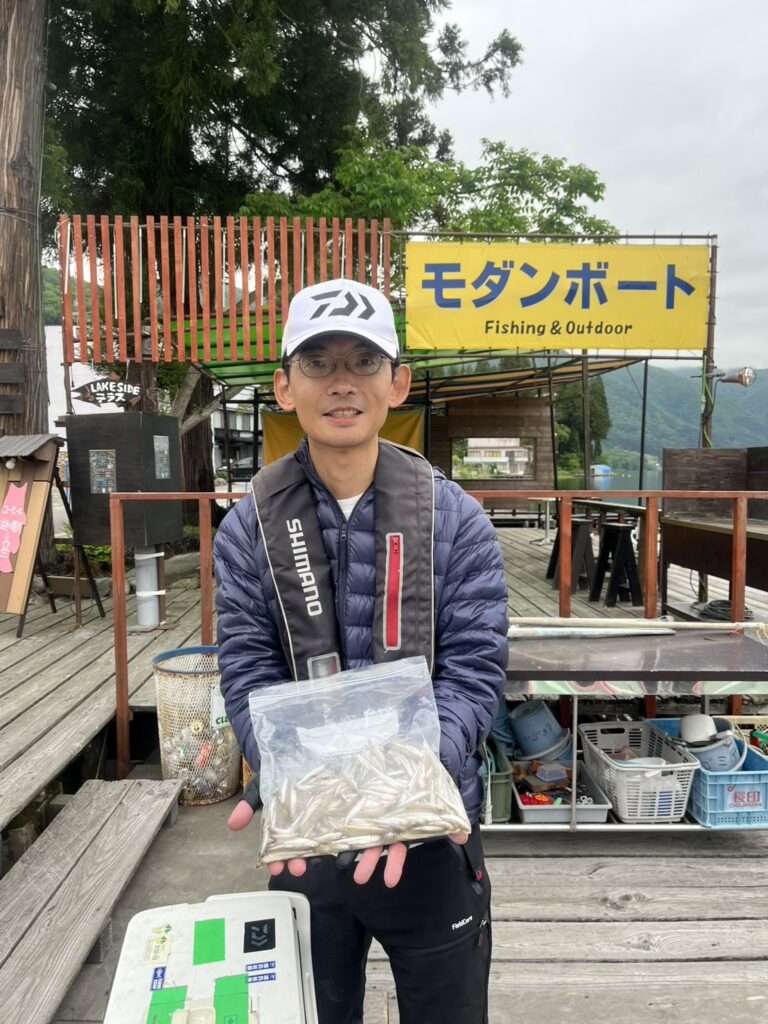 木崎湖ワカサギ釣果情報　5/25