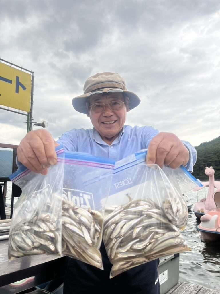 木崎湖ワカサギ釣果情報　7/2