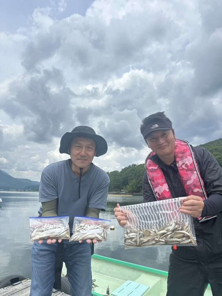 木崎湖ワカサギ釣果情報　7/2