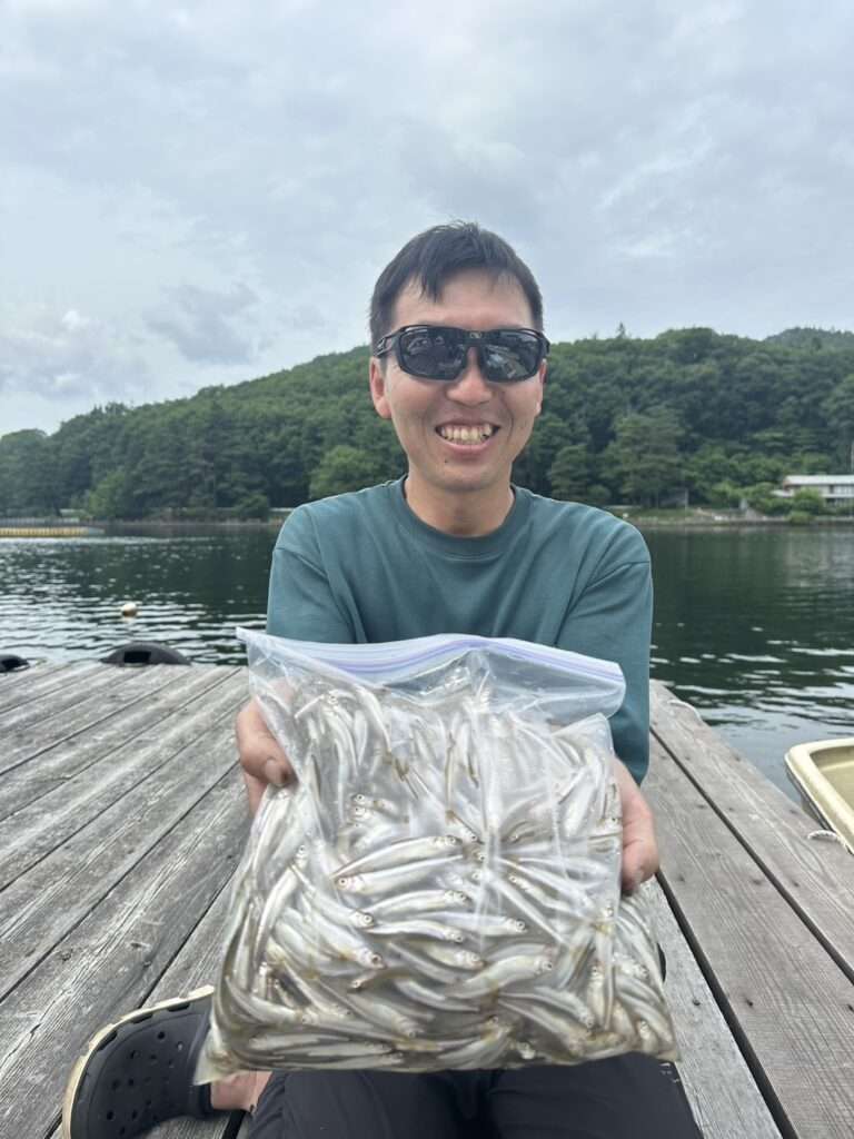 木崎湖ワカサギ釣果情報　7/7