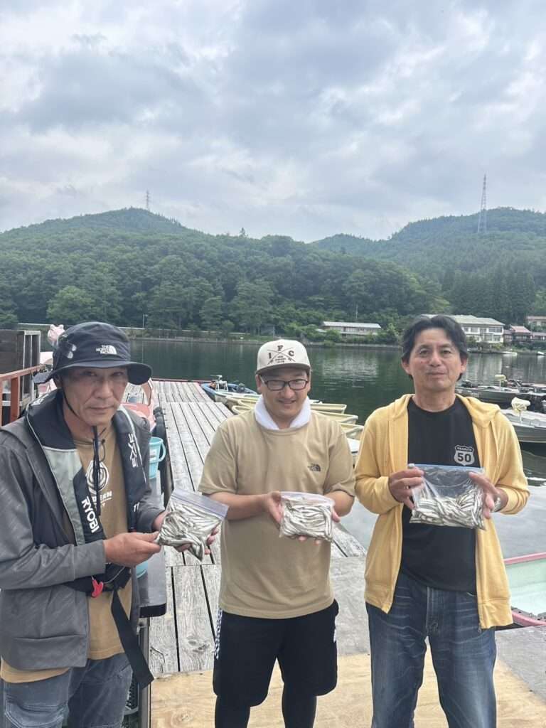 木崎湖ワカサギ釣果情報　7/7