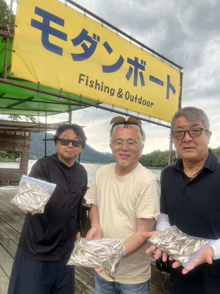 木崎湖ワカサギ釣果情報　7/29