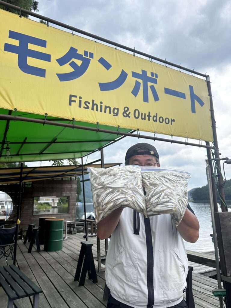 木崎湖ワカサギ釣果情報　8/2