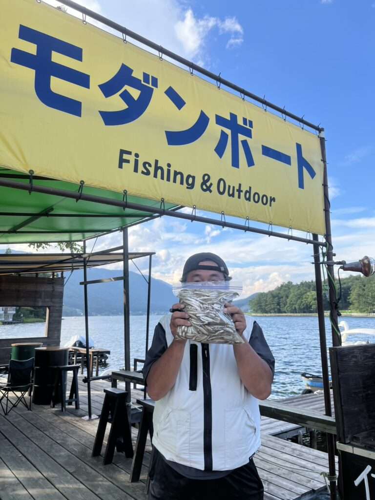 木崎湖ワカサギ釣果情報　8/28