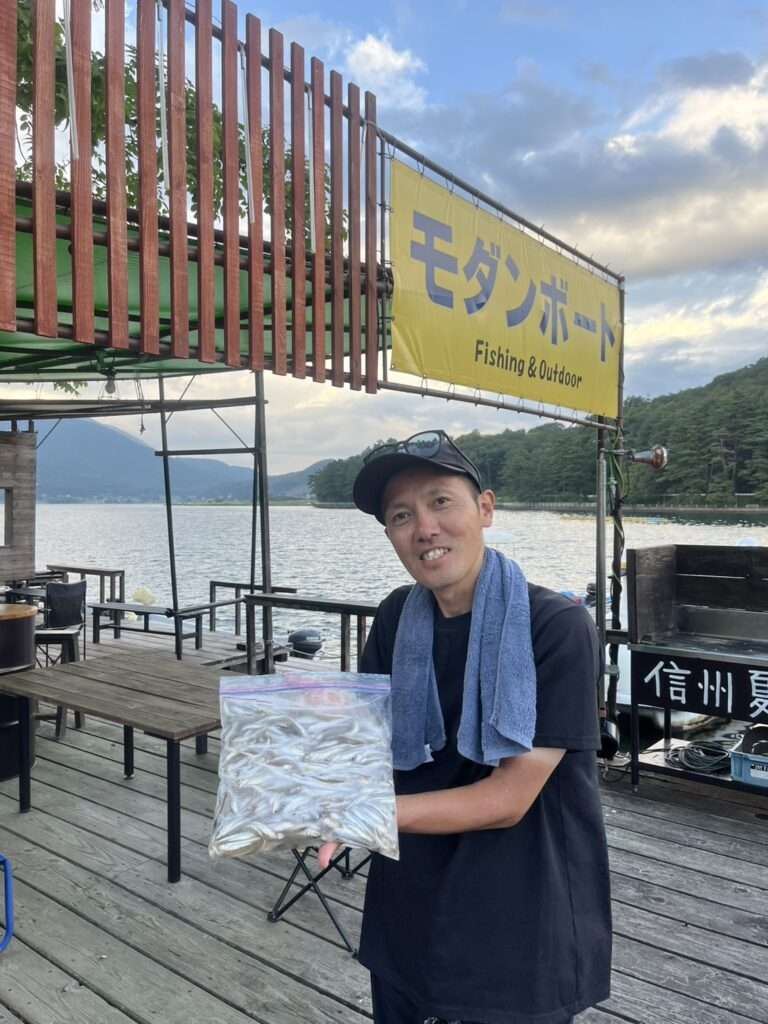 木崎湖ワカサギ釣果情報　9/1