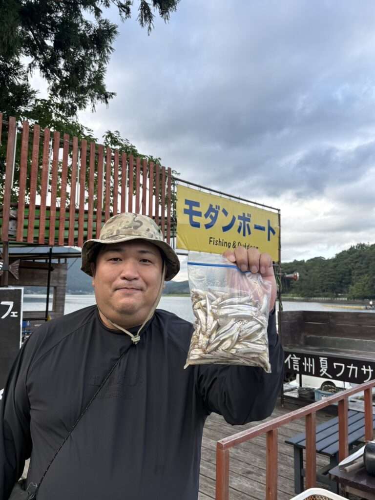 木崎湖ワカサギ釣果情報　9/8