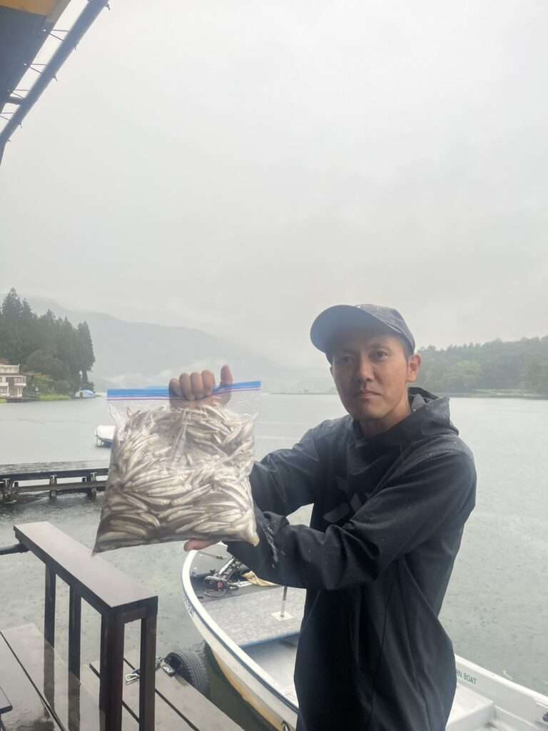 木崎湖ワカサギ釣果情報　9/10