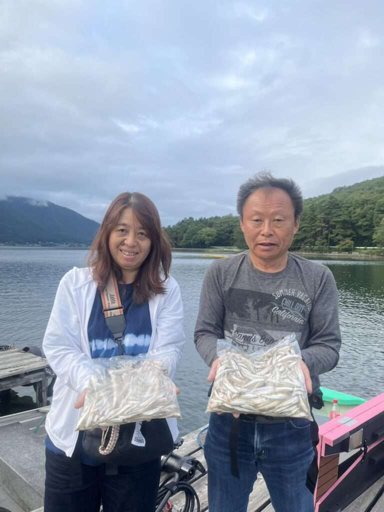 木崎湖ワカサギ釣果情報　9/13