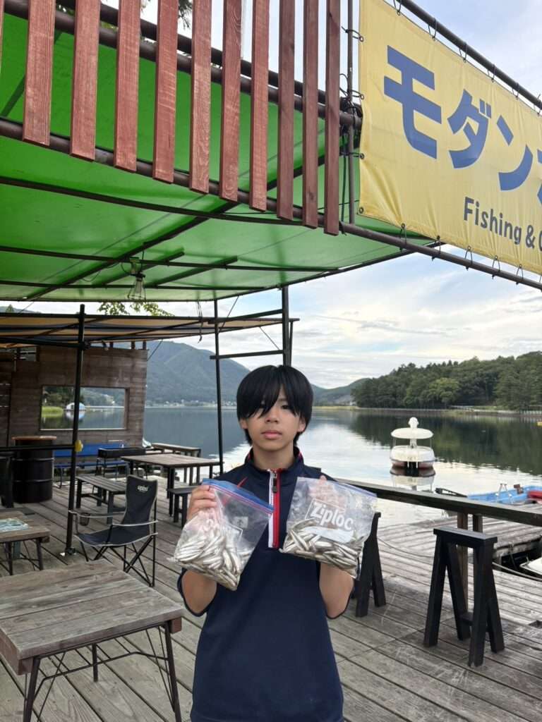 木崎湖ワカサギ釣果情報　9/25