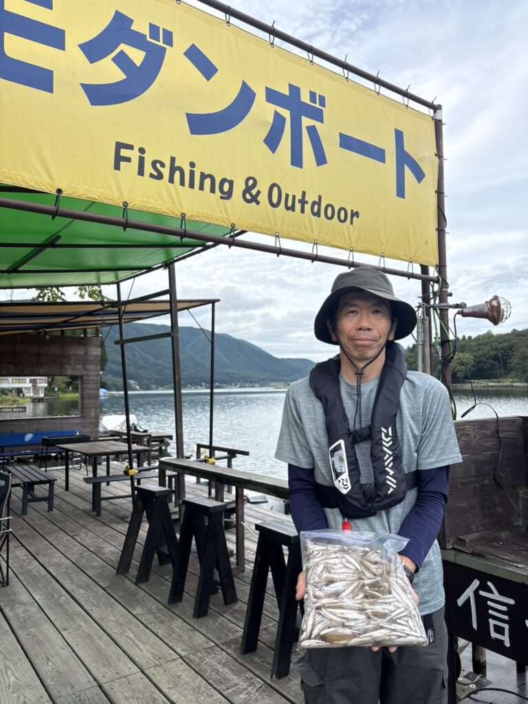 木崎湖ワカサギ釣果情報　9/25