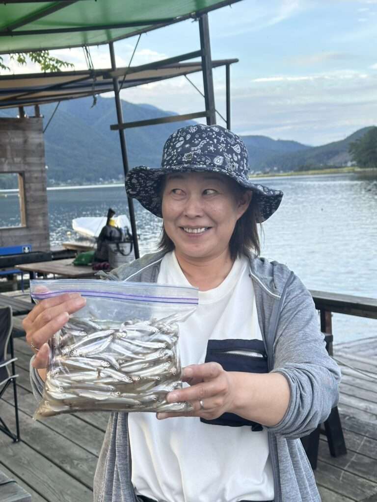 木崎湖ワカサギ釣果情報　9/25
