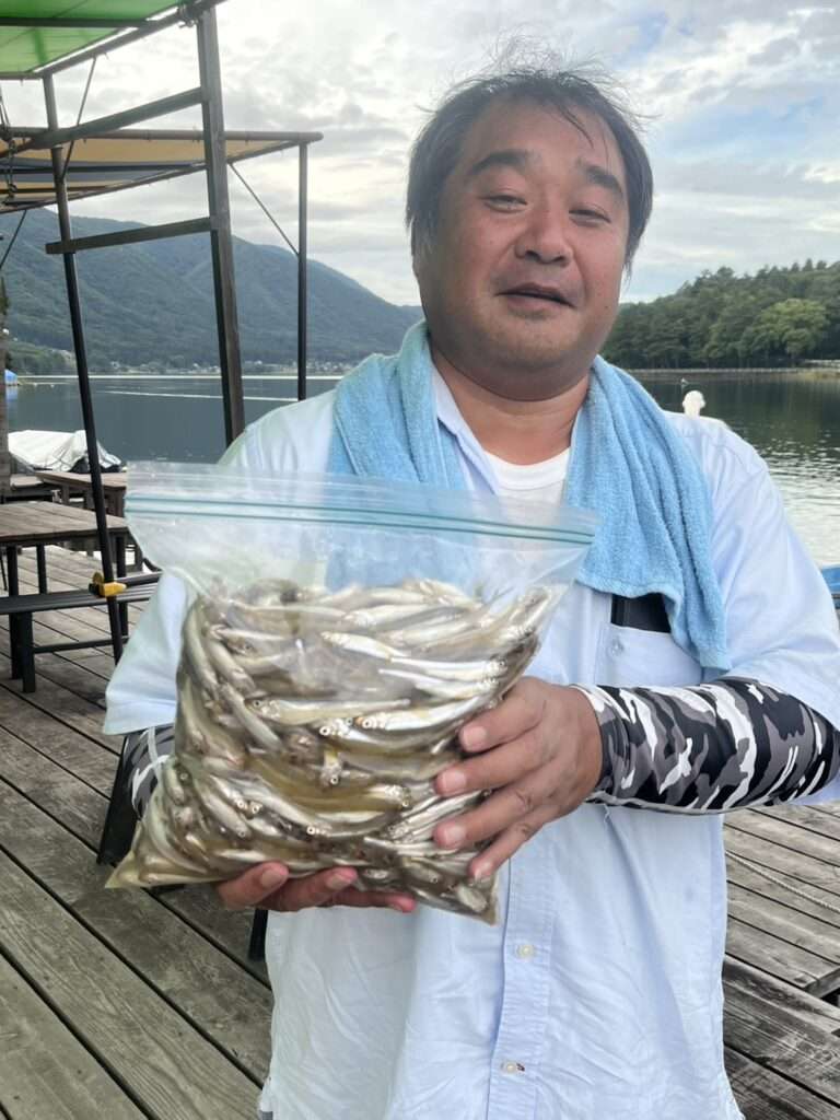 木崎湖ワカサギ釣果情報　9/25