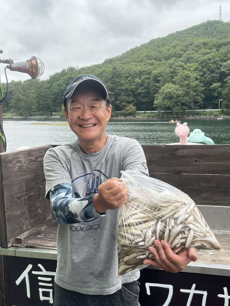 木崎湖ワカサギ釣果情報　9/26