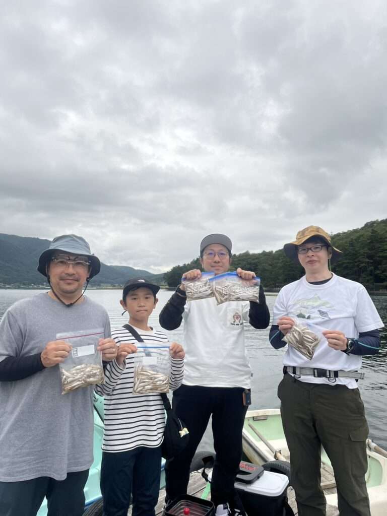 木崎湖ワカサギ釣果情報　9/26