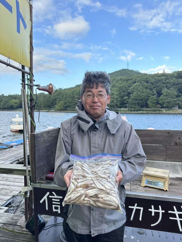 木崎湖ワカサギ釣果情報　9/28