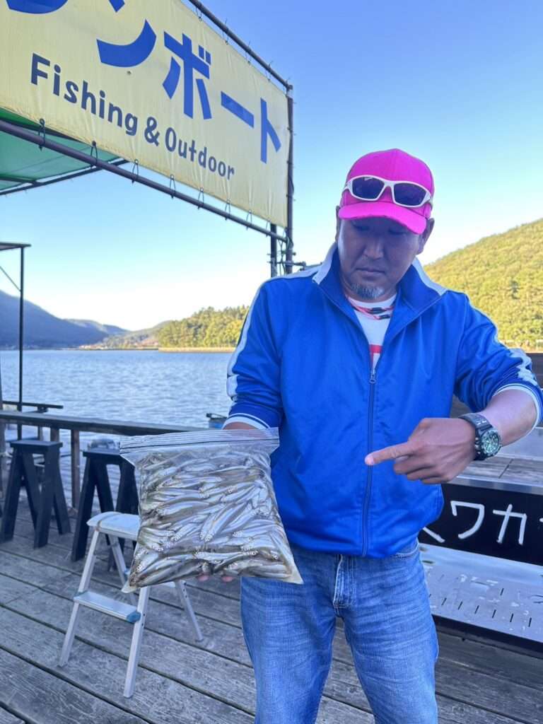 木崎湖ワカサギ釣果情報　10/9