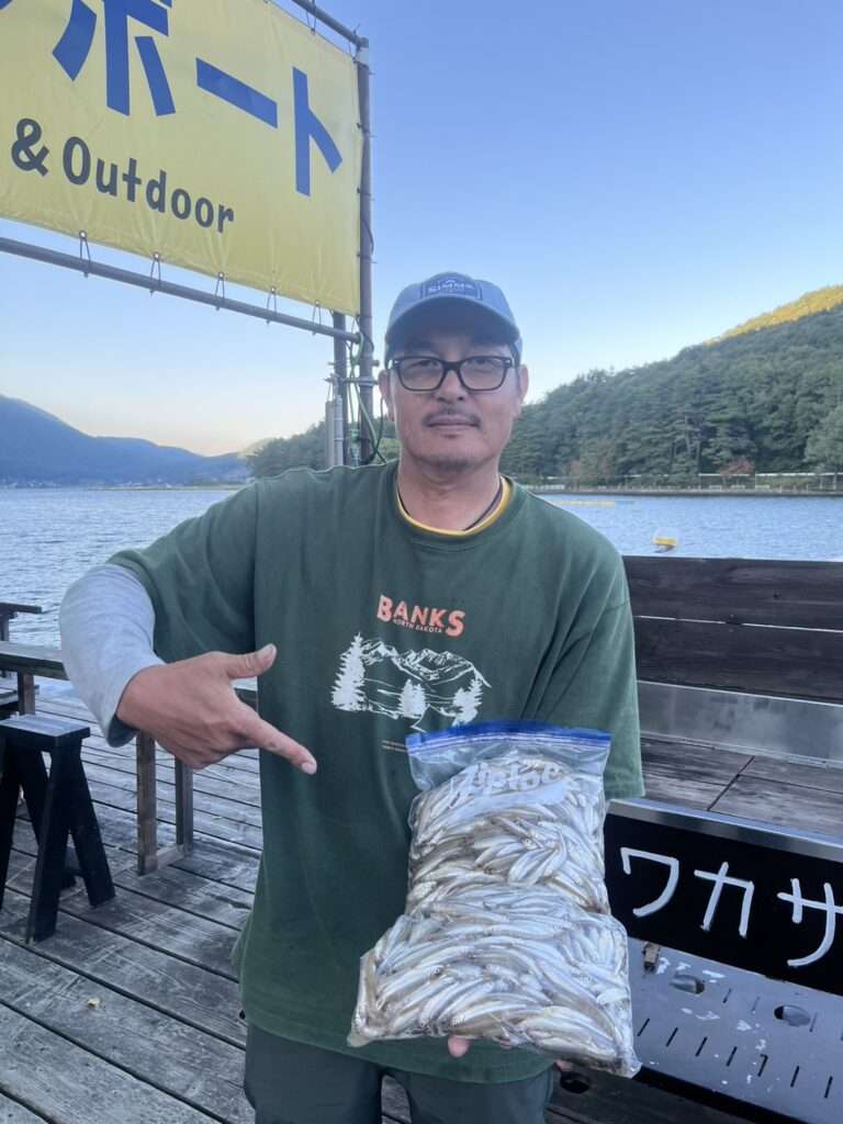 木崎湖ワカサギ釣果情報　10/20
