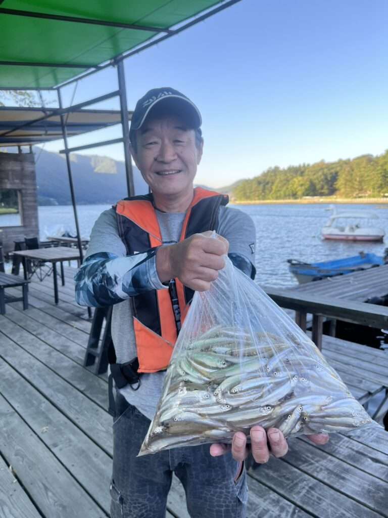 木崎湖ワカサギ釣果情報　10/20